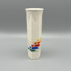 Vintage FTD Rainbow Vase‎ 7" Primary Colors 1986